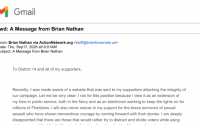 Response – Senator Brian Nathan Response – Sept 17 2026