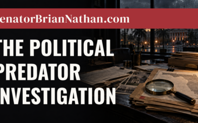 Release – Senator Brian Nathan Doesn’t Deny Ties to Accused Sexual Predator